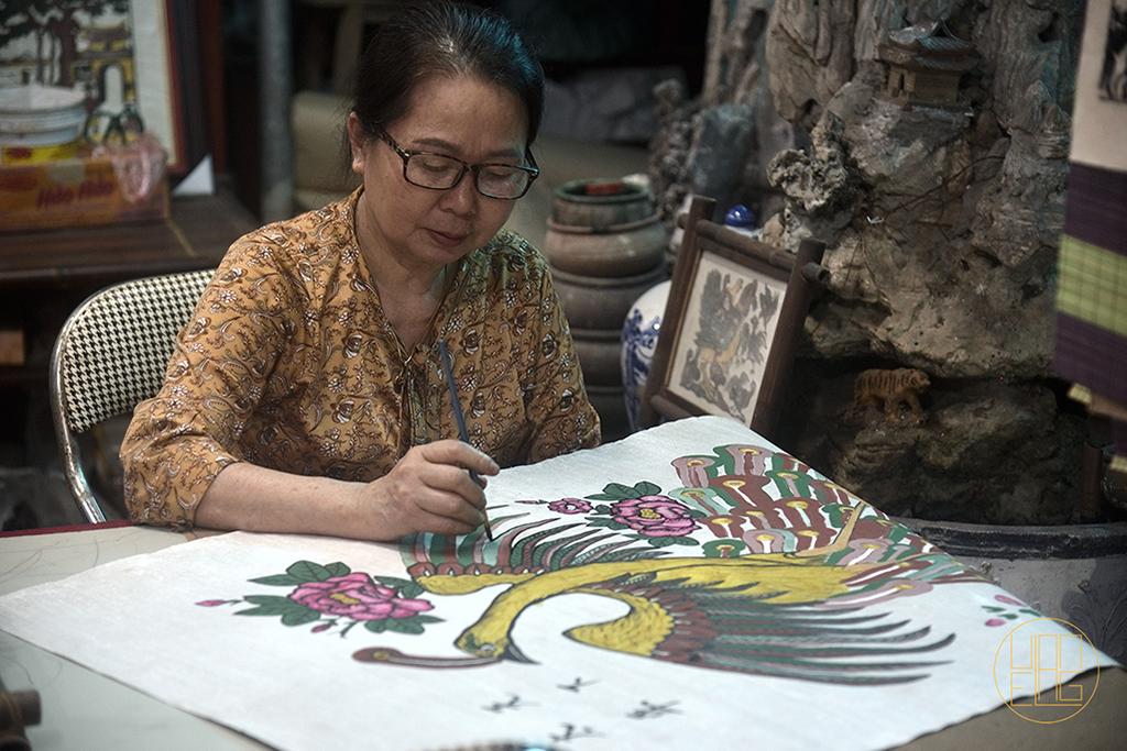 nghệ nhân làng tranh dân gian Đông Hồ - Nguyễn Thị Oanh
